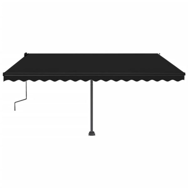 Samostojeća tenda na ručno uvlačenje 450 x 300 cm antracit - Image 3