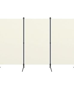 Sobna pregrada s 3 panela krem-bijela 260 x 180 cm