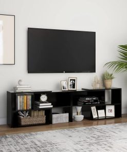 TV ormarić crni 149 x 30 x 52 cm od iverice