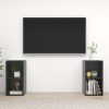 TV ormarići 2 kom visoki sjaj sivi 72 x 35 x 36