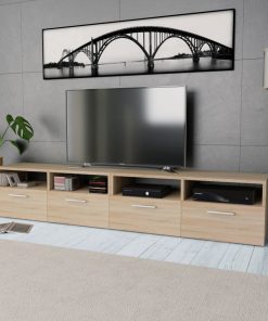 TV ormarići od iverice 2 kom 95 x 35 x 36 cm boja hrasta