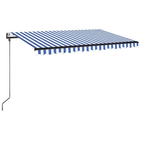 Tenda na automatsko uvlačenje 400 x 350 cm plavo-bijela