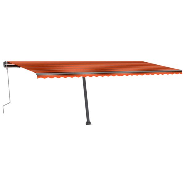 Tenda na ručno uvlačenje LED 600 x 300 cm narančasto-smeđa - Image 3