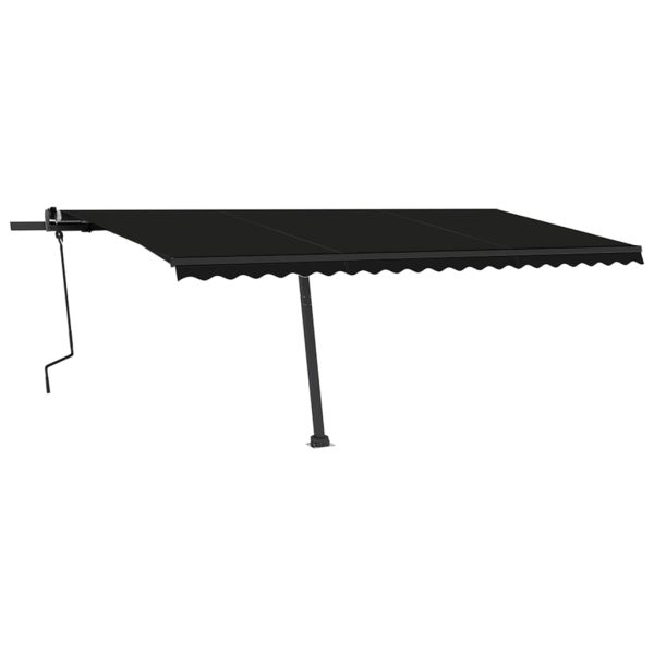 Tenda na ručno uvlačenje s LED svjetlima 500 x 350 cm antracit - Image 3