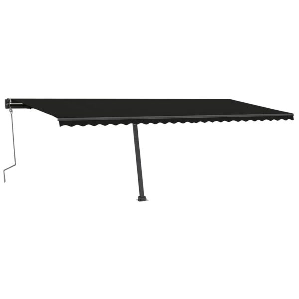 Tenda na ručno uvlačenje s LED svjetlima 600 x 300 cm antracit - Image 3