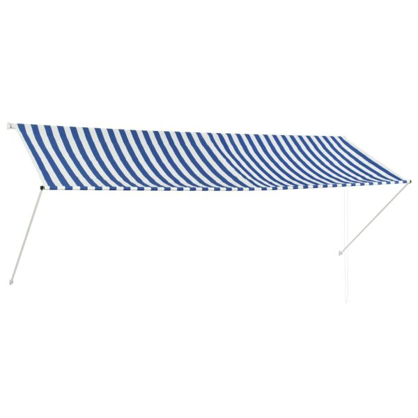 Tenda na uvlačenje 350 x 150 cm plavo-bijela