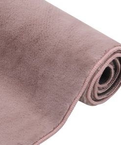 Tepih od umjetnog zečjeg krzna 200 x 300 cm blijedo ružičasti