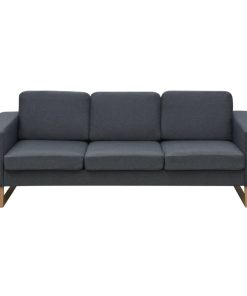 Trosjed/Sofa Tkanina Tamno Sivi