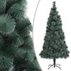 Umjetno božićno drvce LED s kuglicama zeleno 120 cm PVC i PE