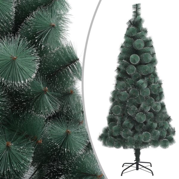 Umjetno božićno drvce LED s kuglicama zeleno 120 cm PVC i PE
