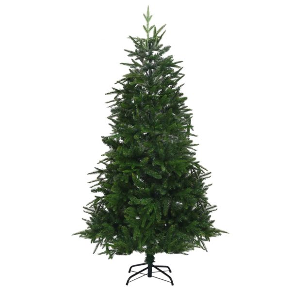 Umjetno božićno drvce LED s kuglicama zeleno 180 cm PVC i PE - Slika 3