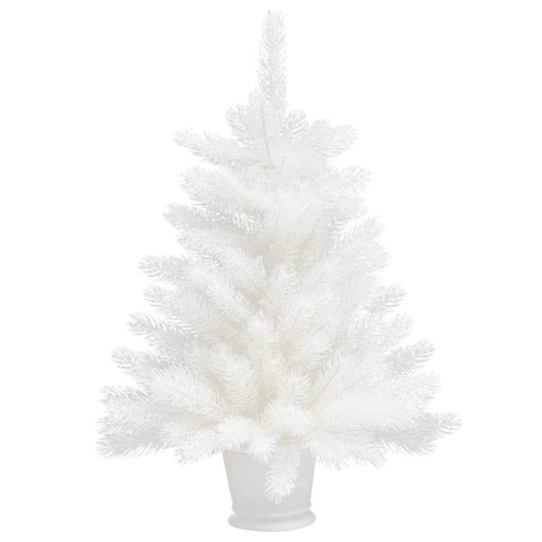 Umjetno božićno drvce s realističnim iglicama bijelo 65 cm