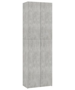 Uredski ormar siva boja betona 60 x 32 x 190 cm od iverice