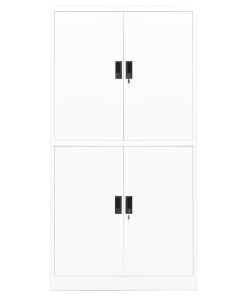 Uredski ormarić bijeli 90 x 40 x 180 cm čelični