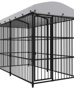 Vanjski kavez za pse s krovom 300 x 150 x 210 cm