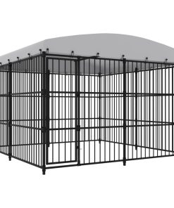Vanjski kavez za pse s krovom 300 x 300 x 210 cm