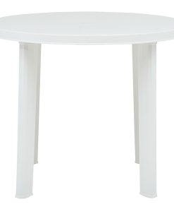 Vrtni stol bijeli 89 cm plastični