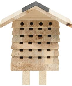 314814 Bee Hotel Solid Firwood 22x20x20 cm