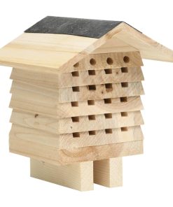 314814 Bee Hotel Solid Firwood 22x20x20 cm