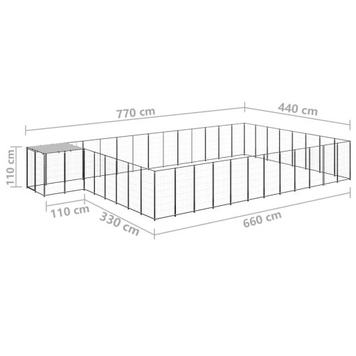 25 m² čelični
