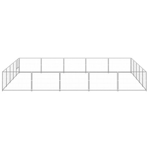 Kavez za pse srebrni 25 m² čelični