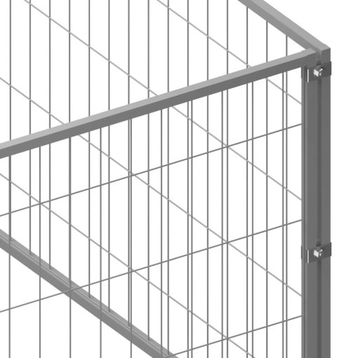 Kavez za pse srebrni 30 m² čelični