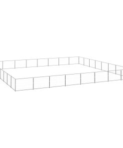 Kavez za pse srebrni 64 m² čelični