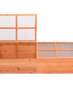 Staklenik od drva 180 x 57 x 62 cm