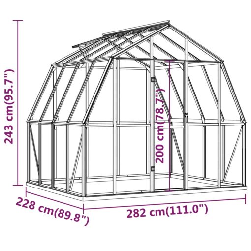 43 m² aluminijski