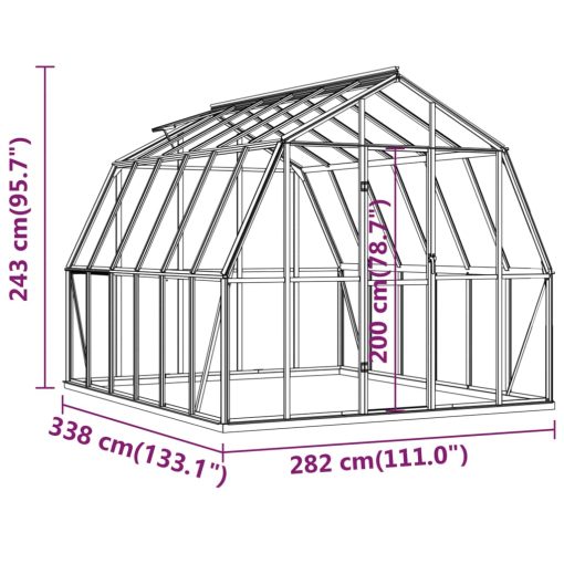 53 m² aluminijski