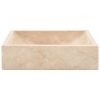 Umivaonik 45 x 30 x 12 cm mramorni visoki sjaj krem