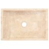 Umivaonik 45 x 30 x 12 cm mramorni visoki sjaj krem