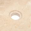 Umivaonik 45 x 30 x 12 cm mramorni visoki sjaj krem