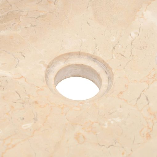 Umivaonik 45 x 30 x 12 cm mramorni visoki sjaj krem