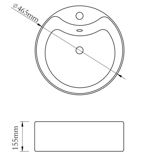 5 cm keramički zlatni