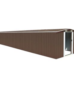 Vrtno spremište smeđe 257 x 779 x 181 cm od pocinčanog čelika