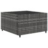 10-dijelni set vrtnih sofa od poliratana s jastucima sivi