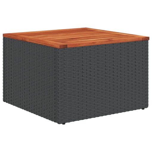 10-dijelni set vrtnih sofa s jastucima crni od poliratana