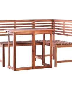 2-dijelni bistro set od masivnog bagremovog drva