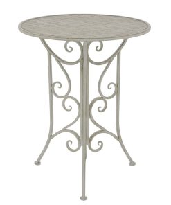 3-dijelni bistro set čelični sivi