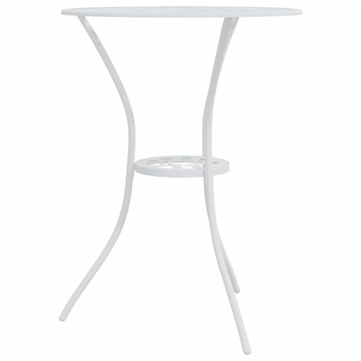 3-dijelni bistro set od lijevanog aluminija bijeli
