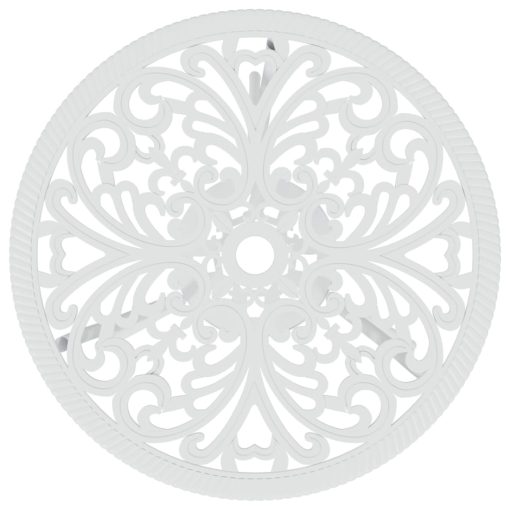3-dijelni bistro set od lijevanog aluminija bijeli