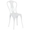 3-dijelni bistro set od lijevanog aluminija bijeli