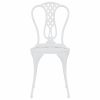 3-dijelni bistro set od lijevanog aluminija bijeli