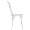 3-dijelni bistro set od lijevanog aluminija bijeli
