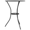 3-dijelni bistro set od lijevanog aluminija crni