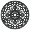 3-dijelni bistro set od lijevanog aluminija crni