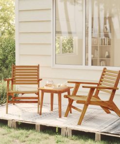 3-dijelni bistro set od masivnog bagremovog drva