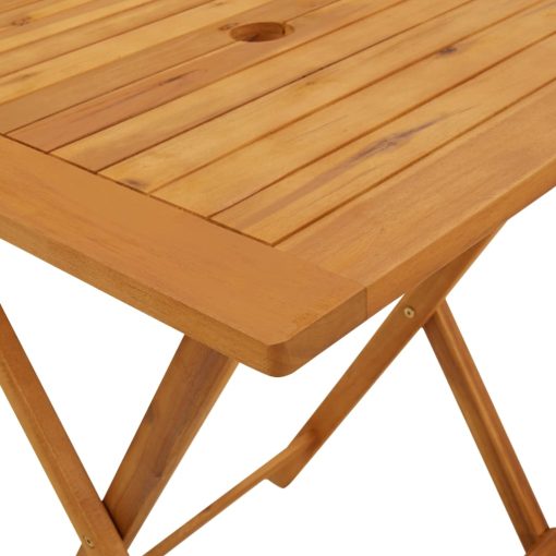 3-dijelni bistro set od tkanine i masivnog drva uzorkom lišća