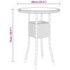 3-dijelni vrtni bistro set od poliratana sivi
